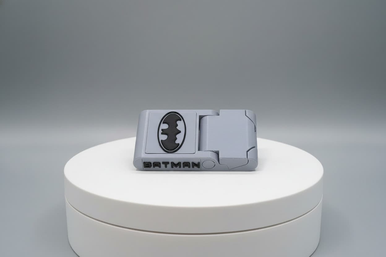 Batman Foldable Phone Stand – Personalized 3D Printed Keychain Stand - Image 1